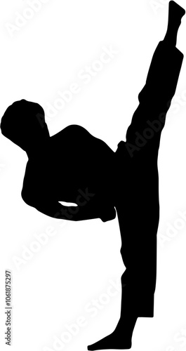 Silhouette of a self-defense