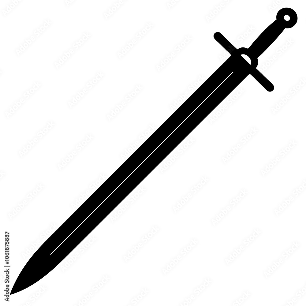 sword on white sword on white