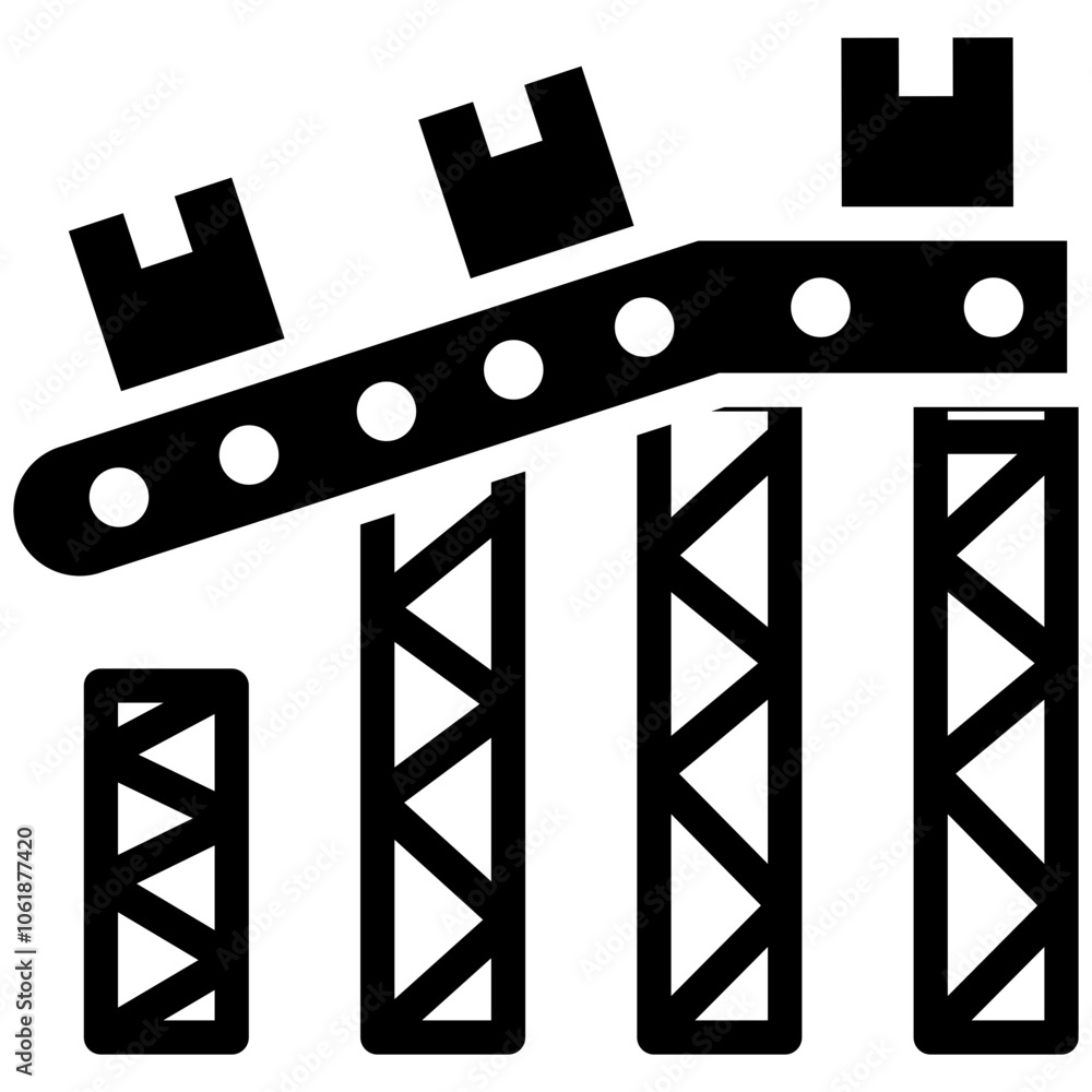 Obraz premium Conveyor Belt Icon