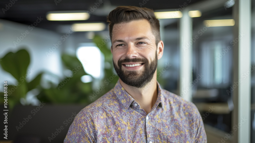 portrait of a man smiling portrait of a man smiling