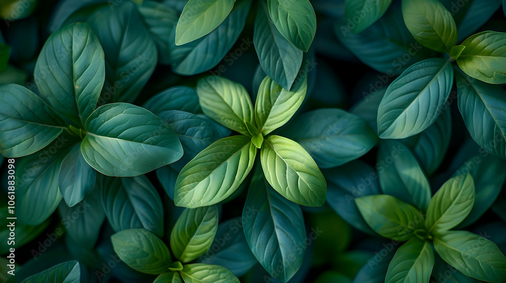 Green Leaves Background: Close-up of Lush Foliage Green Leaves Background: Close-up of Lush Foliage
