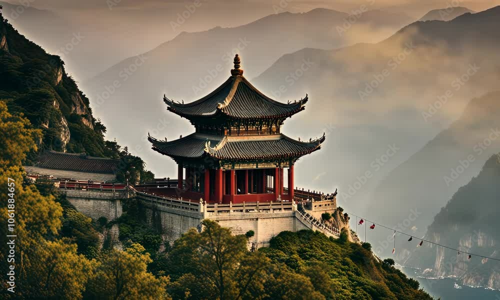 Aerial photography of traditional Chinese buildings Aerial photography of traditional Chinese buildings