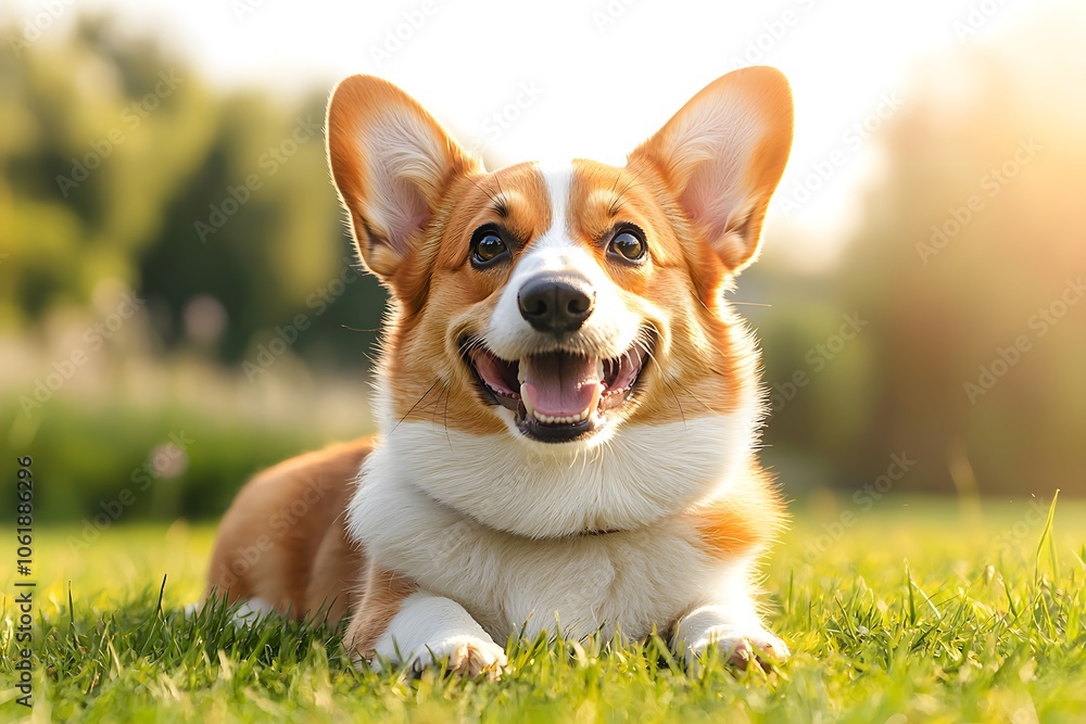 Curious Dog Enjoying a Sunny Day in the Grass Curious Dog Enjoying a Sunny Day in the Grass