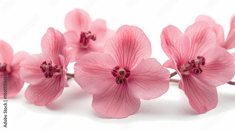 Obraz premium Oncidiums Orchids flowers Isolated on white background.
