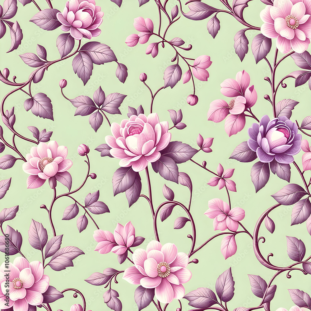 seamless pattern with flowers seamless pattern with flowers