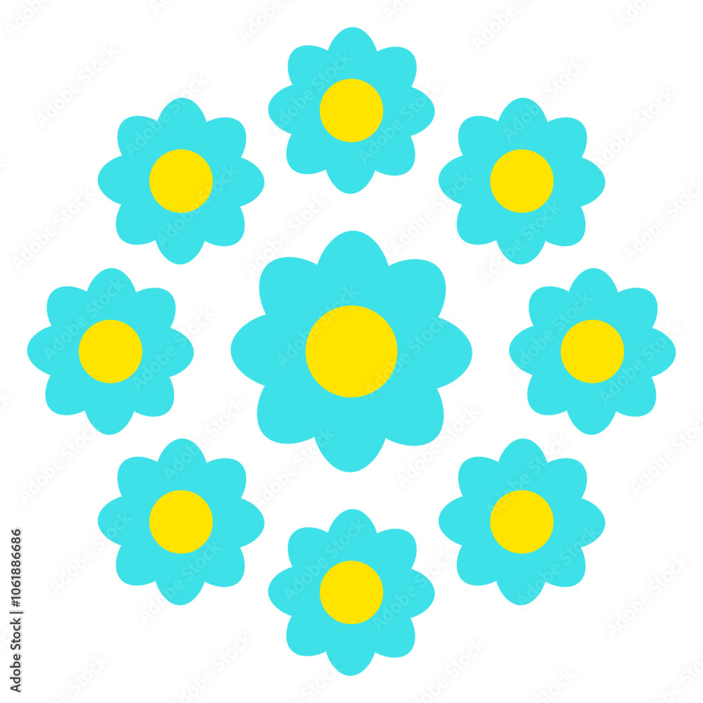 Many Pretty Daisy Flowers Decorative Flower Design Plant Gardening Gardener Garden Green Thumb Hobby Nature Lover Floral Botany Growth Organic Life Botanical T-Shirt Sticker Print Illustration Many Pretty Daisy Flowers Decorative Flower Design Plant Gardening Gardener Garden Green Thumb Hobby Nature Lover Floral Botany Growth Organic Life Botanical T-Shirt Sticker Print Illustration