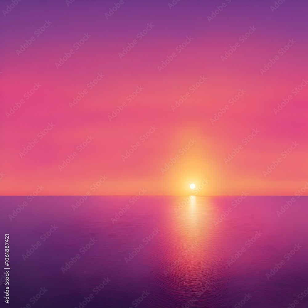 Fototapeta premium sunset over the ocean