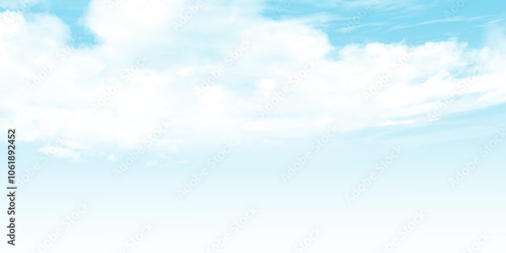 Fototapeta premium 背景素材_青空と雲