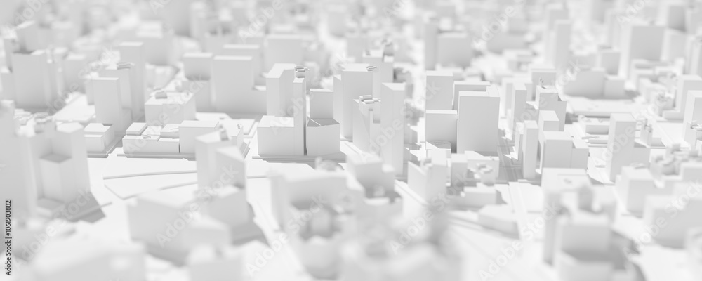 Abstract white, modern aerial city architecture design urban background, digital city landscape buildings concept, selective focus Abstract white, modern aerial city architecture design urban background, digital city landscape buildings concept, selective focus