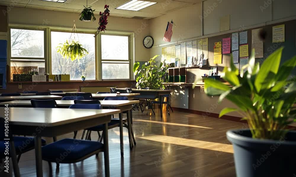 Empty Classroom Ready For Learning Empty Classroom Ready For Learning