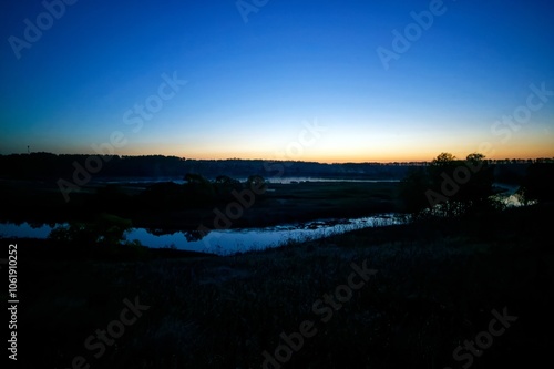 Early October morning on a small river