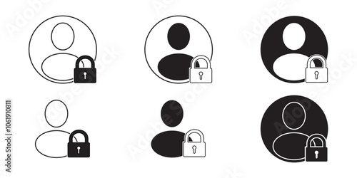 Icon. Avatar. Blocked. Badge. Networks. Person. User. Label. Illustration