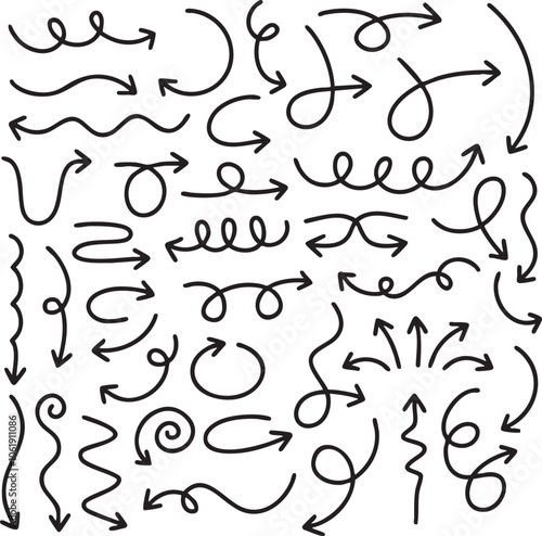 hand drawn arrow vectors fun