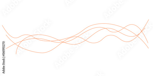 Vector curve wave seamless pattern background. Abstract thin colorful and white wavy lines background.