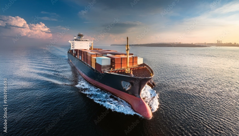 Obraz premium mega cargo ship 