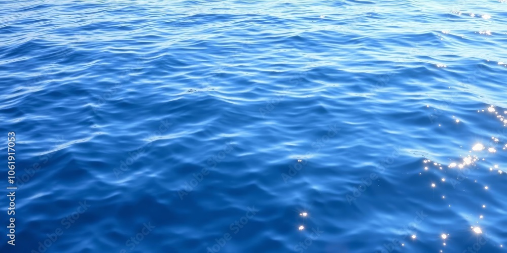 Crystal clear water reflecting the sky in a serene lake, tranquil, blue Crystal clear water reflecting the sky in a serene lake, tranquil, blue