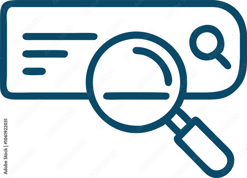Vector Line Art Search Icon in PNG Vector Line Art Search Icon in PNG