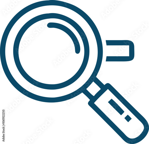 Clean Line Search Icon Vector PNG