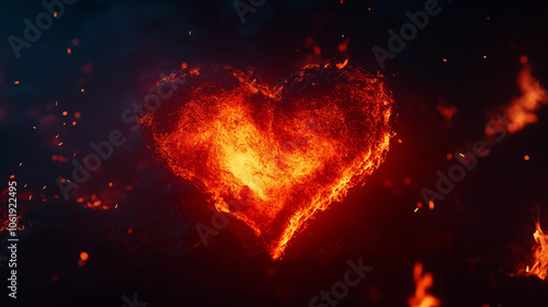 Fiery Passion of the Heart