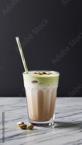 Pistachio Iced Latte