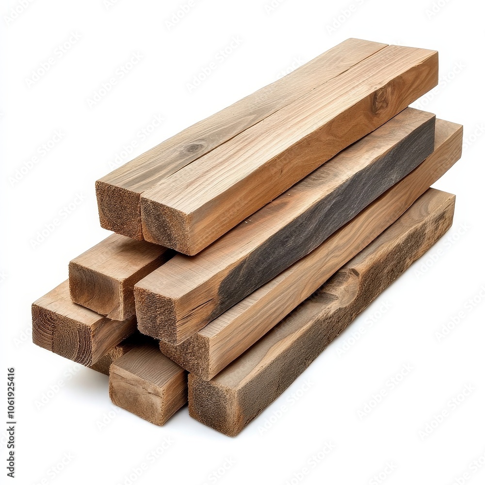 Solid Wood Planks Stacked and Ready for Use Solid Wood Planks Stacked and Ready for Use