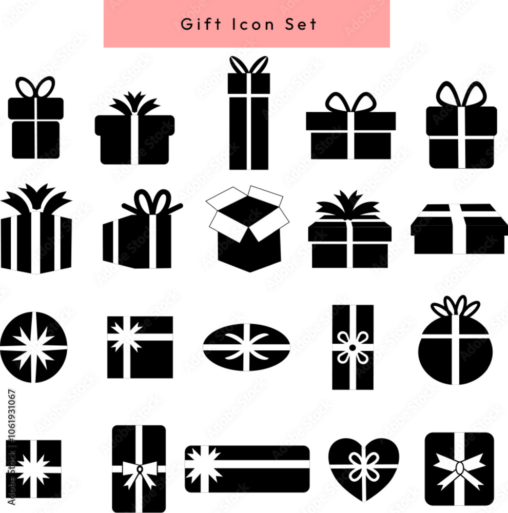 Naklejka premium gift icon set