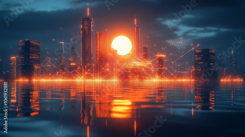Smart City of the Future: Advanced Technology, Urban Networks, and Connected Living for Modern City Infrastructure and Sustainable Growth