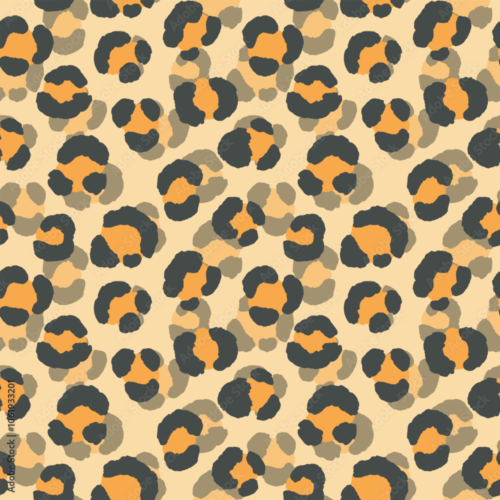 Abstract modern leopard seamless pattern. Animals trendy background. Color decorative vector stock illustration for print, card, postcard, fabric, textile. Modern ornament of stylized skin Abstract modern leopard seamless pattern. Animals trendy background. Color decorative vector stock illustration for print, card, postcard, fabric, textile. Modern ornament of stylized skin