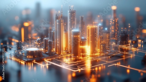 Smart City of the Future: Advanced Technology, Urban Networks, and Connected Living for Modern City Infrastructure and Sustainable Growth