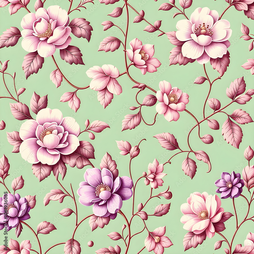 seamless pattern with flowers seamless pattern with flowers