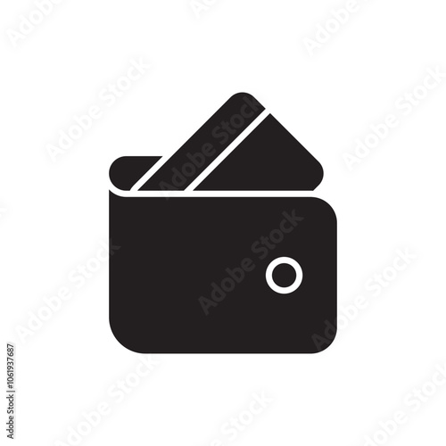 Wallet Pay Icon with Credit Card, Representing Payment Convenience, Digital Wallet, and Financial Transactions