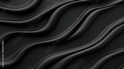 Elegant Black Abstract Design with Soft Light Effects