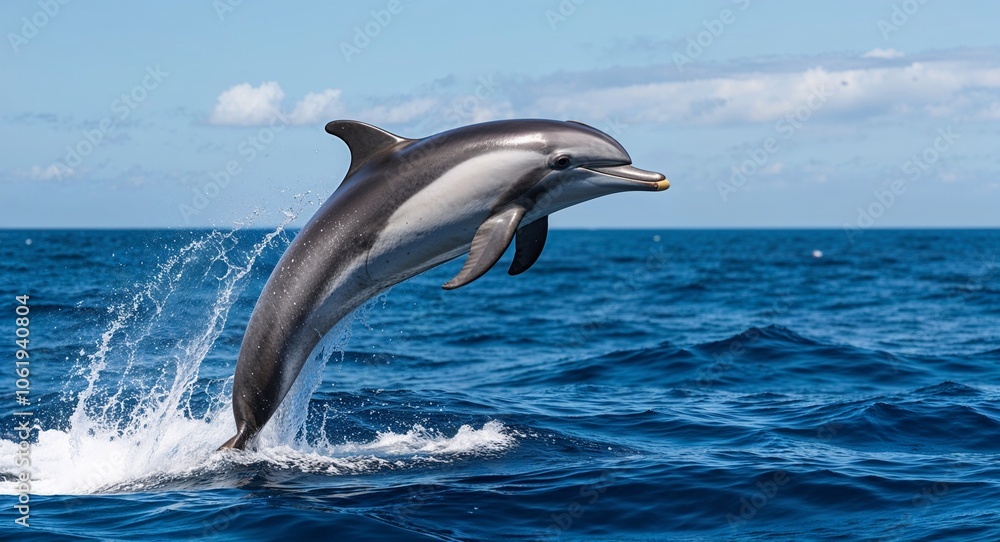 Dolphin jumping out of the ocean Dolphin jumping out of the ocean