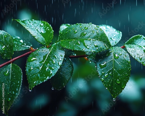 Stunning Dewdrop Reflecting Nature On A Green Leaf With High Contrast And Intense Focus, A Macro Photography Masterpiece