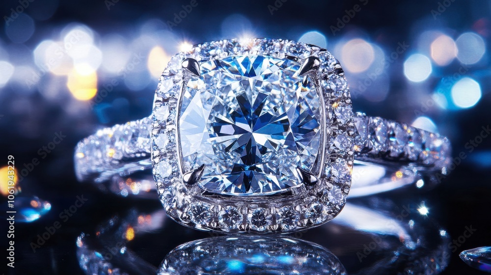 Elegant Diamond Ring with Sparkling Details Elegant Diamond Ring with Sparkling Details