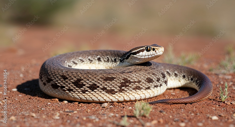 Obraz premium Rattlesnake coiled 