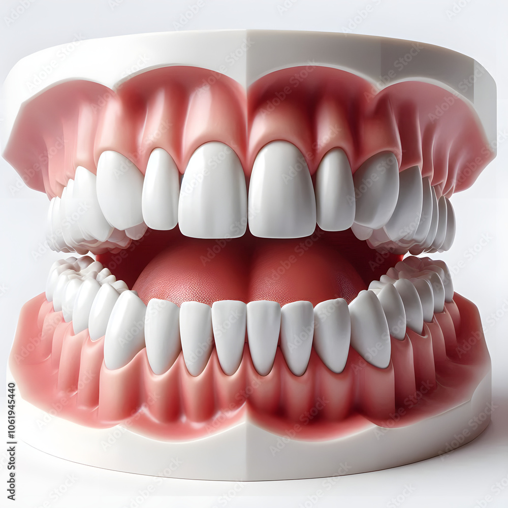 Obraz premium 잇몸 치아 모형