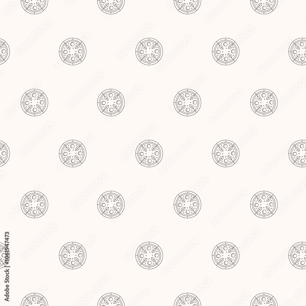 vector pizza seamless pattern background design vector pizza seamless pattern background design