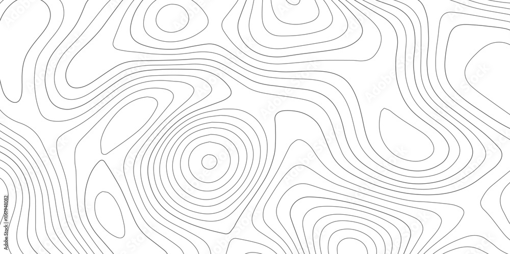 Abstract background wavy topographic line map. Contour geography map grid abstract backdrop. Seamless pattern and banner design. Modern and dynamic feel to topographic mapping vector illustration. Abstract background wavy topographic line map. Contour geography map grid abstract backdrop. Seamless pattern and banner design. Modern and dynamic feel to topographic mapping vector illustration.