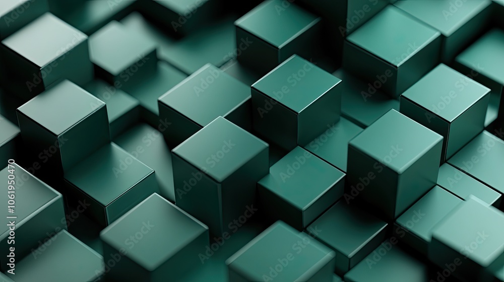 Green-toned 3D cubes arranged in a sleek, minimal pattern, leaving room for text or product placement. Green-toned 3D cubes arranged in a sleek, minimal pattern, leaving room for text or product placement.