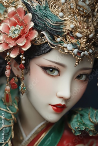 Ancient Chinese mythological goddess Jiutian Xuannü. photo