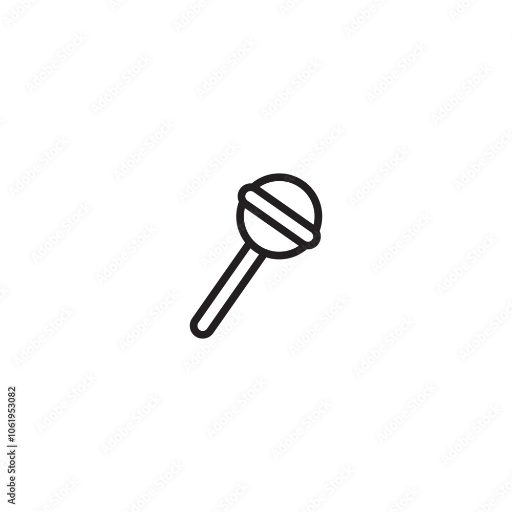 Lollipop on icon. A minimalist lollipop icon, ideal for modern and sleek designs. Editable icon. Lollipop on icon. A minimalist lollipop icon, ideal for modern and sleek designs. Editable icon.