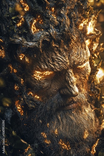 Ancient Celtic mythological god Lugh Lámhfhada.