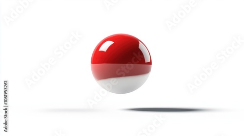 Free Download Snooker ball in the air, isolated on plain white background with realistic shadows - GFXLoad