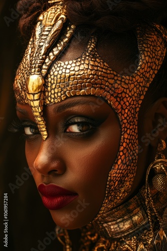 Ancient African mythological goddess Mami Wata.