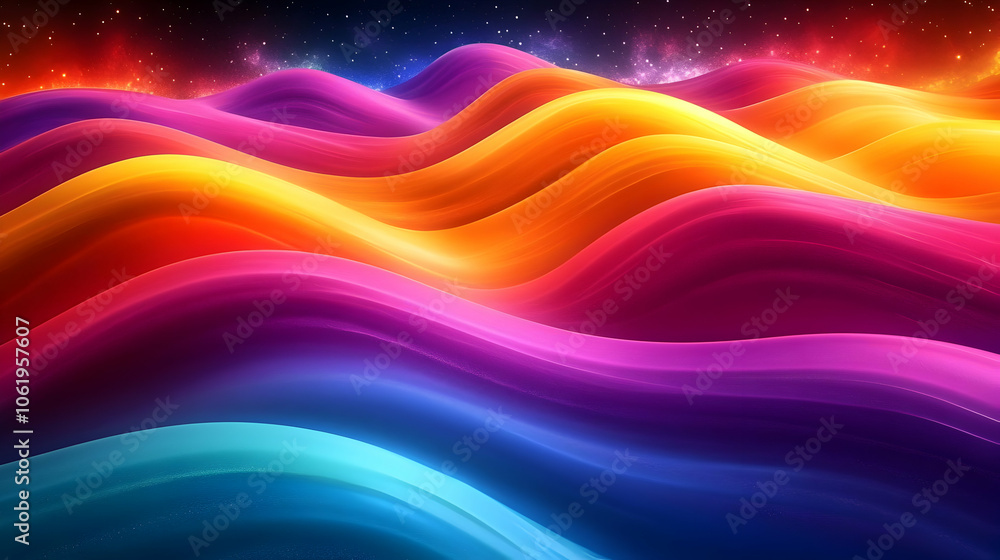 Abstract Background with Wavy Lines and Colorful Design Abstract Background with Wavy Lines and Colorful Design