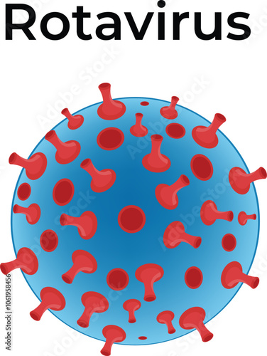 Rotavirus Design Science Vector Illustration