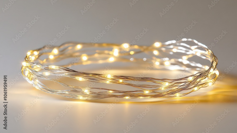 string of warm white LED fairy lights with tiny bulbs on thin, flexible silver wire, adding a soft, cozy glow to any decor. string of warm white LED fairy lights with tiny bulbs on thin, flexible silver wire, adding a soft, cozy glow to any decor.