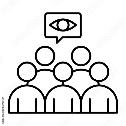 audience outline icon