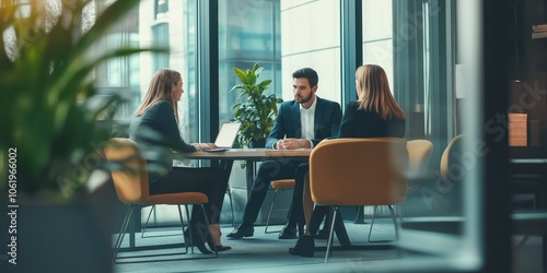 business formal meeting conference discussion with coworker shareholder or client concentrate private ideas created by ai